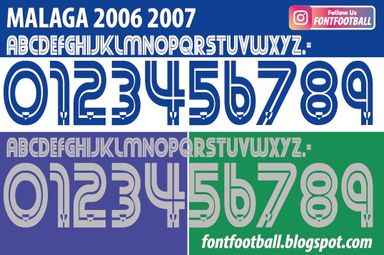 Font Vector Malaga 2006 2007 Shirt