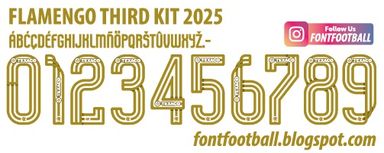 Font Vector Flamengo 3rd Third 2025 Shirt