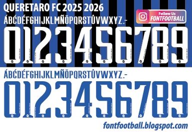 Font Vector Querétaro FC 2025 2026 Shirt