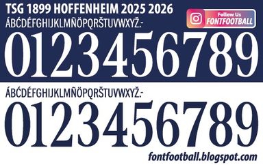 Font Vector TSG Hoffenheim 2025 2026 Shirt