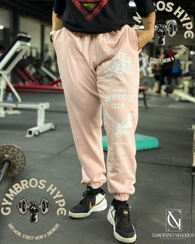 Jogger YoungLA 'Ambitious' pink H7.4