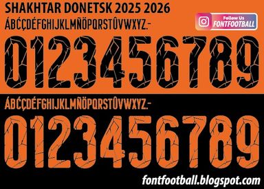 Font Vector Shakhtar Donetsk 2025 2026 Shirt