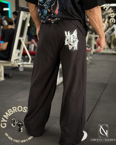 Pants YoungLA 'Dynasty' black baggy H7.35