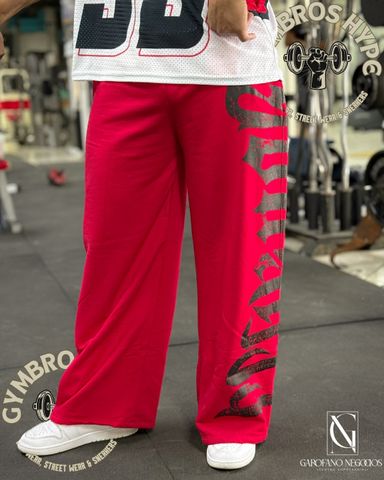 Pants YoungLA 'rev' red-black H6.44
