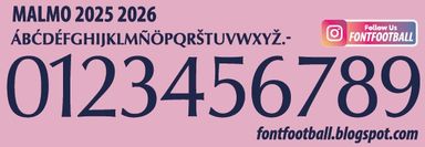  Font Vector Malmo 2025 2026 Shirt
