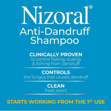 Nizoral Anti-Dandruff Shampoo with 1% Ketoconazole, Fresh Scent