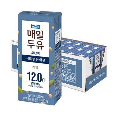 매일두유 고단백 190ml x 24pack  Maeil High-Protein Soy Milk