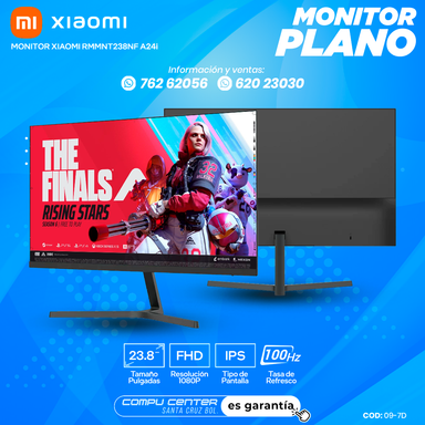 XIAOMI RMMNT238NF / 23.8¨ FHD / MONITOR PLANO / PANEL IPS / FRECUENCIA 100HZ