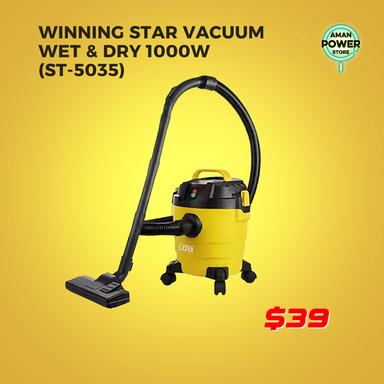 WINNING STAR VACUUM WET & DRY 1000W (ST-5035)