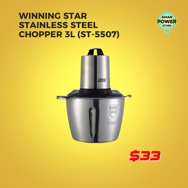 WINNING STAR STAINLESS STEEL CHOPPER 3L (ST-5507)