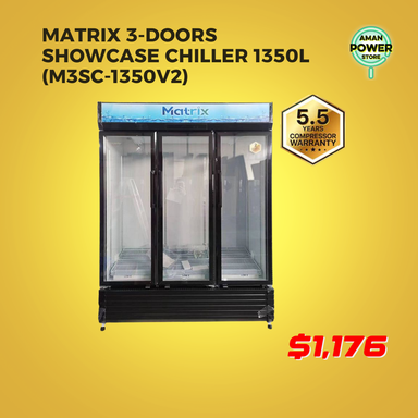 MATRIX 3-DOORS SHOWCASE CHILLER 1350L (M3SC-1350V2)