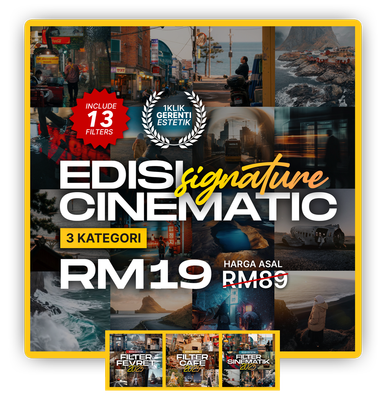 Edisi Cinematic 3 Kategori | 13 Filters
