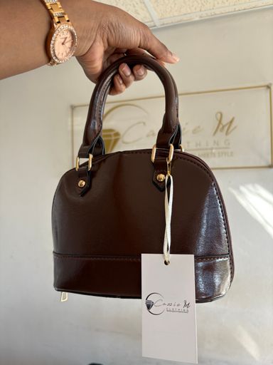 Faux leather Dome bag