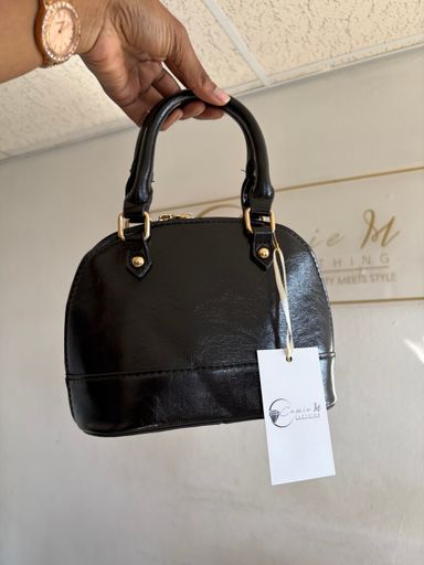 Faux leather Dome bag