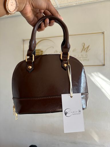 Faux leather Dome bag