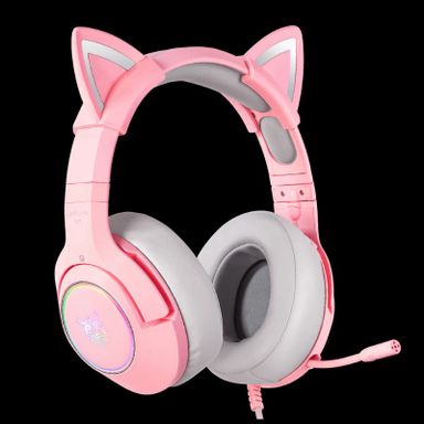 ONIKUMA K9 RGB Stereo Gaming Headset with Cat Ears for PS4, Xbox, PC and Switch