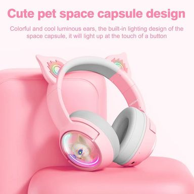 ONIKUMA B5 RGB Cat Ear Bluetooth Wireless Gaming Headset