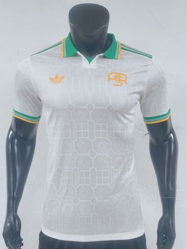 AS Roma 2025/26 Third Shirt (White / Green / Yellow)