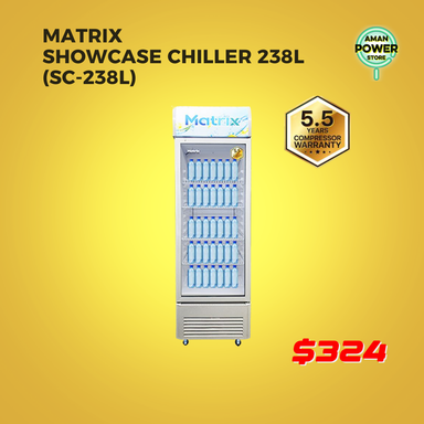 MATRIX SHOWCASE CHILLER 238L (SC-238L)