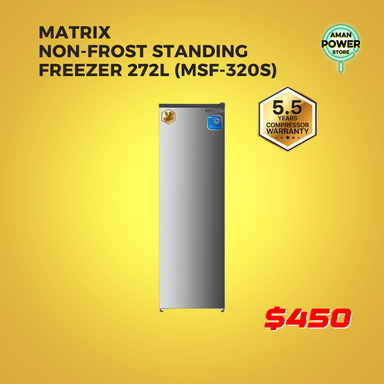 MATRIX NON-FROST STANDING FREEZER 272L (MSF-320S)