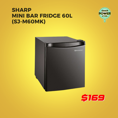 SHARP MINI BAR FRIDGE 60L (SJ-M60MK)