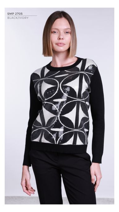 SMP2705 - BLACK/IVORY