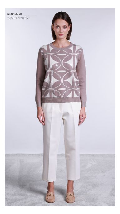 SMP2705 - TAUPE/IVORY