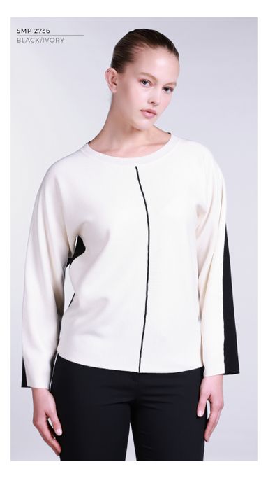 SMP2736 - BLACK/IVORY
