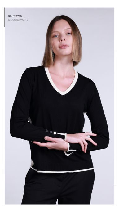 SMP2715 - BLACK/IVORY