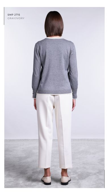 SMP2715 - GRAY/IVORY