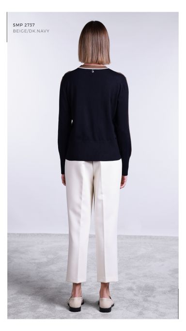 SMP2737 - BEIGE/DK.NAVY