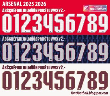  Font Vector Arsenal UCL 2025 2026 kit