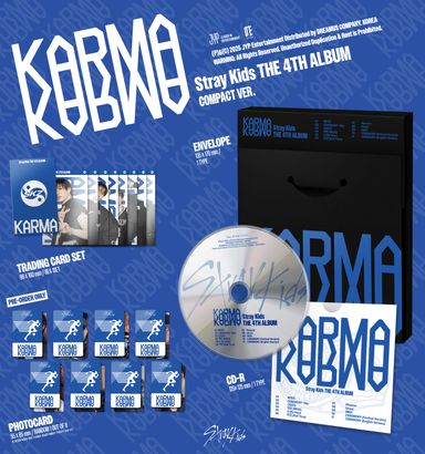(With POB) Stray Kids The 4th Album KARMA Accordion / Compact Ver