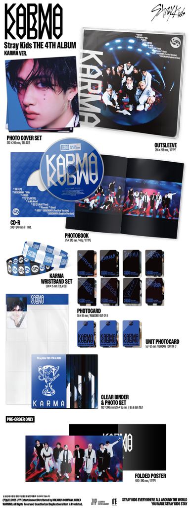 (With POB) Stray Kids The 4th Album KARMA - KARMA LIMITED VER
