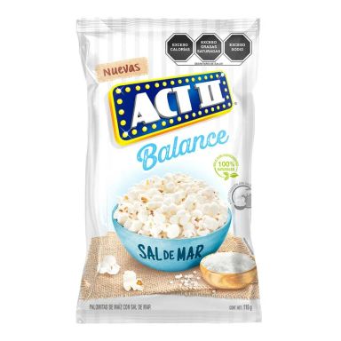 Palomitas Mb Balance Sal De Mar Act II 110 Gr.