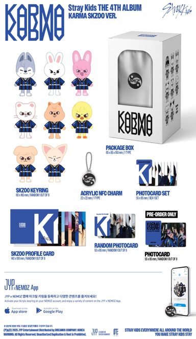 (Sealed Album, NO POB) Stray Kids The 4th Album KARMA