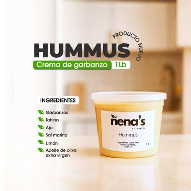 🥙 Hummus Artesanal / Handmade Hummus Crema de Garbanzos - 1 LB