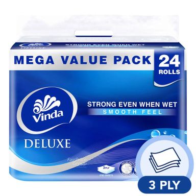 Vinda Dlx 3Ply Toilet Roll SF 24R