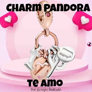 Charm Pandora- Te Amo