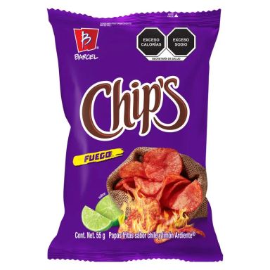 Chips Fuego Barcel 55 Gr.