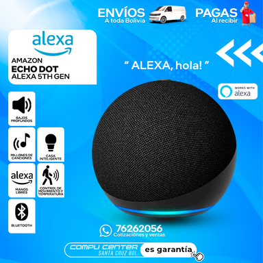 AMAZON ALEXA ECHO DOT 5TH GENERACION / BLACK