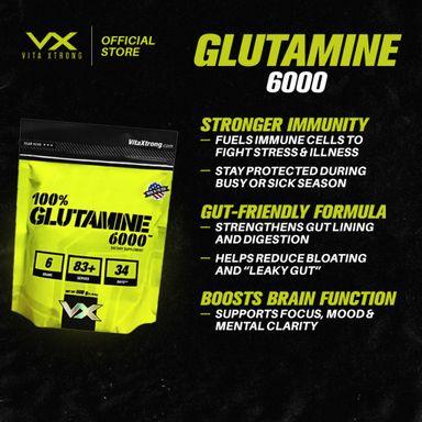 VITAXTRONG 100% Glutamine [300g / 500g / 1kg] – Faster Muscle Recovery, Repair & Immune Boost [VX]