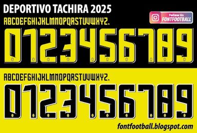 Font Vector Deportivo Tachira 2025 kit