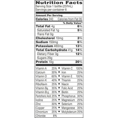 BOOST Original Balanced Nutritional Drink Protein Shakes, Very Vanilla, 8 fl oz, 6 Pack