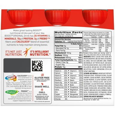 BOOST Original Balanced Nutritional Drink Protein Shakes, Very Vanilla, 8 fl oz, 6 Pack