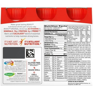 BOOST Original Balanced Nutritional Drink Protein Shakes, Rich Chocolate, 8 fl oz, 6 Pack