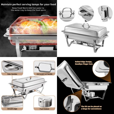 55CM BUFFET CHAFING DISH RECTANGLE