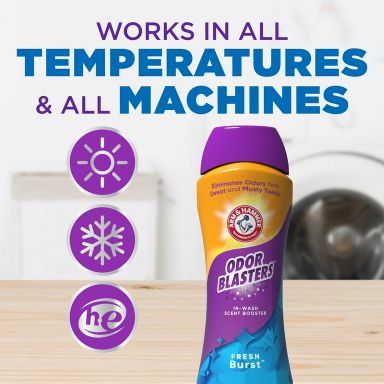 ARM & HAMMER Odor Blasters Fresh Burst In-Wash Laundry Scent Booster, 24 oz Bottle