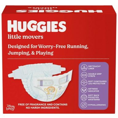 Huggies Little Snugglers Baby Diapers, Size 1 (8-14 lbs), 84 Ct