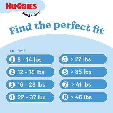 Huggies Snug & Dry Baby Diapers, Size 5 (27+ lbs), 84 Ct